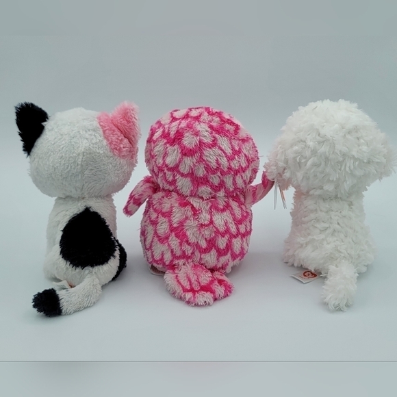 TY Beanie Pinky Pippie Muffin Stuffed Animals Set of 3 #796 - Picture 3 of 10